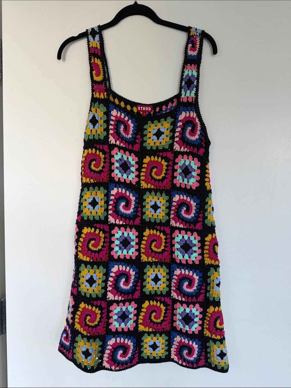 Staud psychedelic crochet dress S